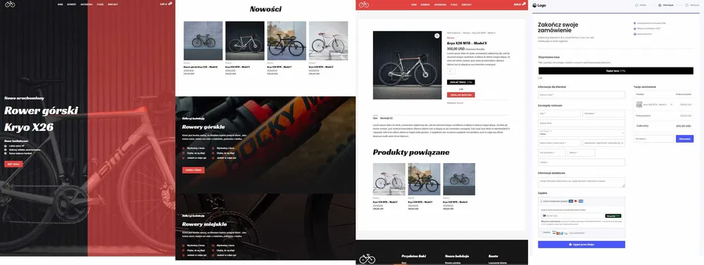 Nowoczesny design sklepu internetowego